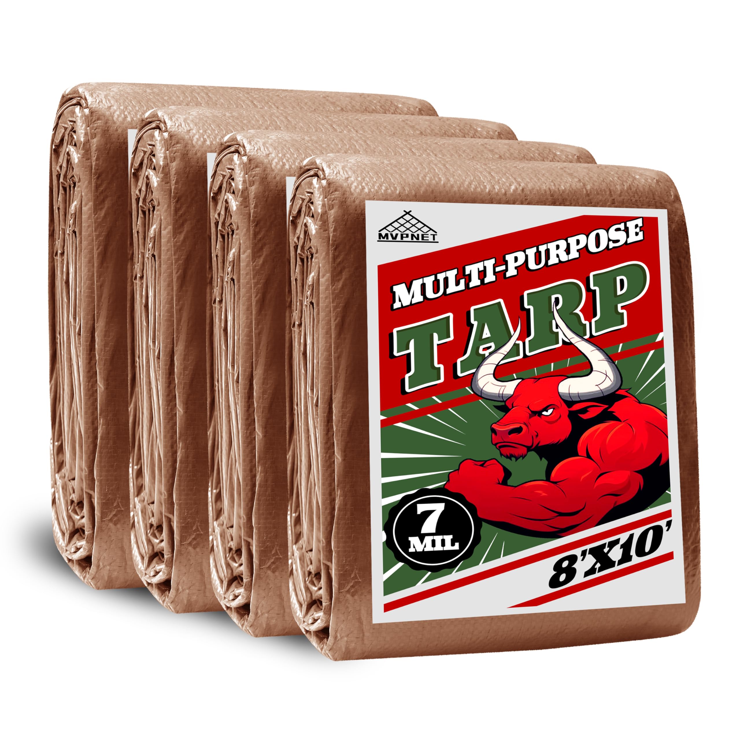 Amazon.com: Tarp 8x10(4 Packs) ft 100% Waterproof 7mil Durable